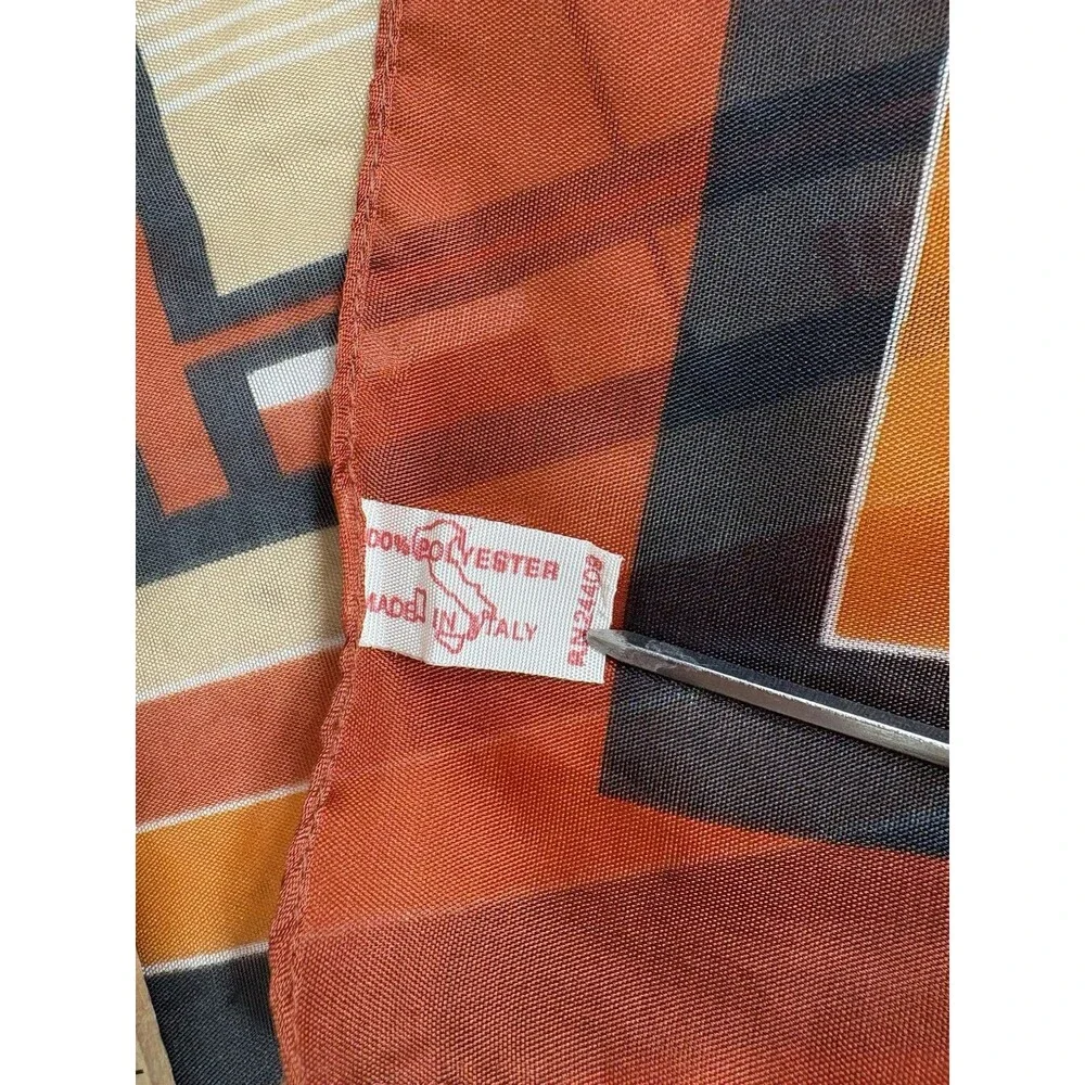 Vintage Polyester Scarf Square 23